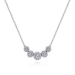 Load image into Gallery viewer, Gabriel &amp; Co. Five Halo Diamond Necklace
