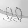 Load image into Gallery viewer, Gabriel &amp; Co. French Pavé Inside Out Diamond Hoop Earrings
