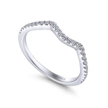 Load image into Gallery viewer, Gabriel &amp; Co. &quot;Gina&quot; Curved Diamond Wedding Band
