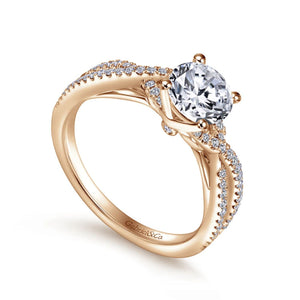Gabriel & Co. "Gina" Twist Diamond Engagement Ring