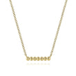 Load image into Gallery viewer, Gabriel &amp; Co. Gold Bujukan Beaded Bar Necklace
