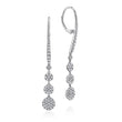 Load image into Gallery viewer, Gabriel &amp; Co. Graduating Circle Pave Diamond Drop Earrings

