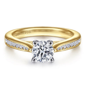 Gabriel & Co. "Hannah" Diamond Channel Set Engagement Ring