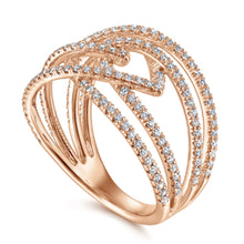 Load image into Gallery viewer, Gabriel &amp; Co. Intertwining &quot;Intermingled&quot; Diamond Right Hand Ring
