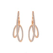 Load image into Gallery viewer, Gabriel &amp; Co. Intricate Twist Hoop Diamond Pave Earrings
