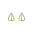 Load image into Gallery viewer, Gabriel &amp; Co. Inverted &quot;V&quot; Diamond Huggie Earrings
