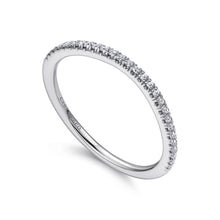 Load image into Gallery viewer, Gabriel &amp; Co. &quot;Jaeley&quot; Curved Diamond Wedding Band
