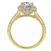 Load image into Gallery viewer, Gabriel &amp; Co. &quot;Jaeley&quot; Round Halo Diamond Engagement Ring
