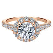 Load image into Gallery viewer, Gabriel &amp; Co. &quot;Jaeley&quot; Round Halo Diamond Engagement Ring
