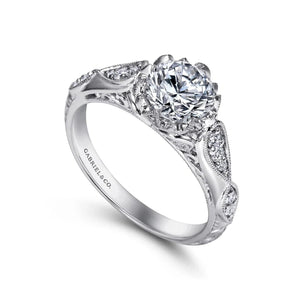 Gabriel & Co. "Jaelyn" Victorian Style Diamond Engagement Ring
