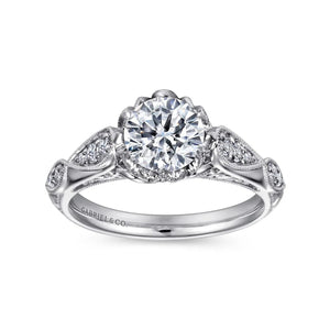 Gabriel & Co. "Jaelyn" Victorian Style Diamond Engagement Ring