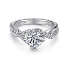 Load image into Gallery viewer, Gabriel &amp; Co. &quot;Julissa&quot; Pave Twist Split Shank Diamond Engagement Ring
