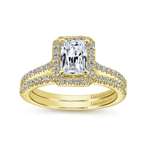 Gabriel & Co. "Kelsey" Halo Diamond Engagement Ring