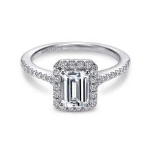 Load image into Gallery viewer, Gabriel &amp; Co. &quot;Kelsey&quot; Halo Diamond Engagement Ring
