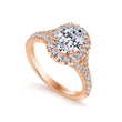 Load image into Gallery viewer, Gabriel &amp; Co. &quot;Kennedy&quot; Oval Halo Diamond Engagement Ring
