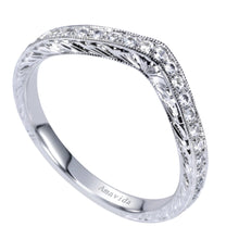 Load image into Gallery viewer, Gabriel &amp; Co. &quot;Kirie&quot; Curved Diamond Wedding Band
