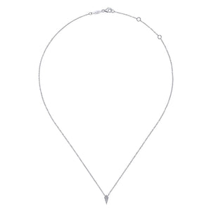 Gabriel & Co. Kite Shaped Pave Diamond Pendant