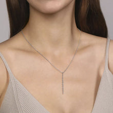 Load image into Gallery viewer, Gabriel &amp; Co. Long Vertical Diamond Drop Necklace

