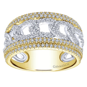 Gabriel & Co. "Love Knot" Right Hand Diamond Ring