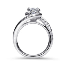 Load image into Gallery viewer, Gabriel &amp; Co. &quot;Lucca&quot; Bypass Halo Diamond Engagement Ring
