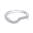 Load image into Gallery viewer, Gabriel &amp; Co. &quot;Lucca&quot; Curved Diamond Wedding Band
