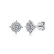 Load image into Gallery viewer, Gabriel &amp; Co. Lusso Bursting Star Diamond Stud Earrings
