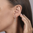 Load image into Gallery viewer, Gabriel &amp; Co. Lusso Linear Diamond Drop Stud Earrings
