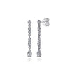 Load image into Gallery viewer, Gabriel &amp; Co. Lusso Linear Diamond Drop Stud Earrings
