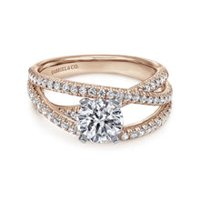 Load image into Gallery viewer, Gabriel &amp; Co. &quot;Mackenzie&quot; Freeform Twist Diamond Engagement Ring
