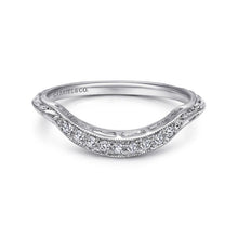 Load image into Gallery viewer, Gabriel &amp; Co. &quot;Margarita&quot; Vintage Diamond Wedding Band
