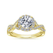 Load image into Gallery viewer, Gabriel &amp; Co. &quot;Marissa&quot; Twist Diamond Halo Engagement Ring

