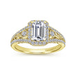 Load image into Gallery viewer, Gabriel &amp; Co. &quot;Marlena&quot; Emerald Cut Halo Diamond Engagement Ring
