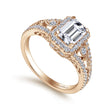 Load image into Gallery viewer, Gabriel &amp; Co. &quot;Marlena&quot; Emerald Cut Halo Diamond Engagement Ring
