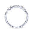 Load image into Gallery viewer, Gabriel &amp; Co. &quot;Mercer&quot; Curved Diamond Wedding Band
