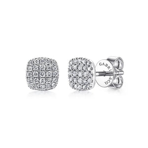 Gabriel & Co. Micro Pave Diamond Stud Earrings