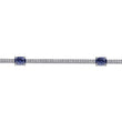 Load image into Gallery viewer, Gabriel &amp; Co. &quot;Midnight Blue Sapphire&quot; and Diamond Tennis Bracelet
