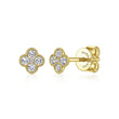 Load image into Gallery viewer, Gabriel &amp; Co. &quot;Mini-Clover&quot; Diamond Stud Earrings
