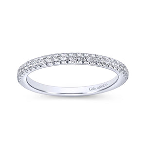 Gabriel & Co. "Morgan" Classic Straight Diamond Wedding Ring