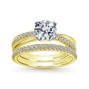 Gabriel & Co. "Morgan" Classic Straight Diamond Wedding Ring