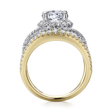 Load image into Gallery viewer, Gabriel &amp; Co. &quot;Naples&quot; Halo Diamond Engagement Ring
