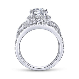 Gabriel & Co. "Naples" Halo Diamond Engagement Ring