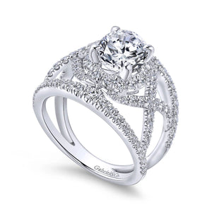 Gabriel & Co. "Naples" Halo Diamond Engagement Ring