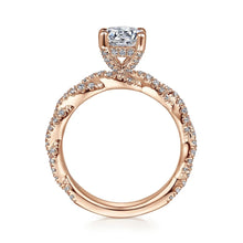 Load image into Gallery viewer, Gabriel &amp; Co. &quot;Nia&quot; Pave Twist Diamond Engagement Ring
