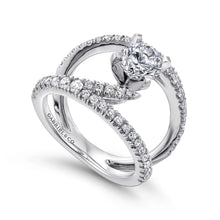 Load image into Gallery viewer, Gabriel &amp; Co. &quot;Nova&quot; Split Shank Diamond Engagement Ring
