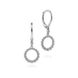 Load image into Gallery viewer, Gabriel &amp; Co. Open Circle Graduating Diamond Drop Earrings
