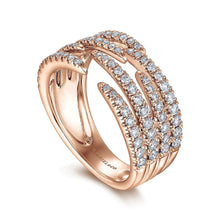 Load image into Gallery viewer, Gabriel &amp; Co. Open Pave Wide Diamond Band
