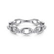 Load image into Gallery viewer, Gabriel &amp; Co. Oval Chain Link Diamond Stackable Ring
