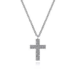 Gabriel & Co. Pave Diamond Cross Pendant