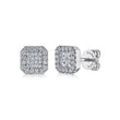 Load image into Gallery viewer, Gabriel &amp; Co. Pave Diamond Square Geometric Studs
