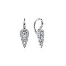 Load image into Gallery viewer, Gabriel &amp; Co. Pear Shaped Pave Diamond Earrings
